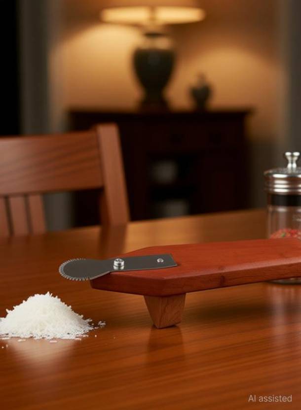 CEESHA Wooden Coconut Peeler & Scraper Manual Kitchen Accessory Coconut Grater