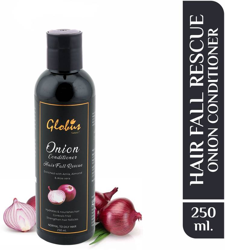 Globus Naturals Hair Fall Rescue Onion Conditioner|Accelerate Hair growth |Controls Frizz|Hydrates & Nourishes Hair | SLS & Paraben Free