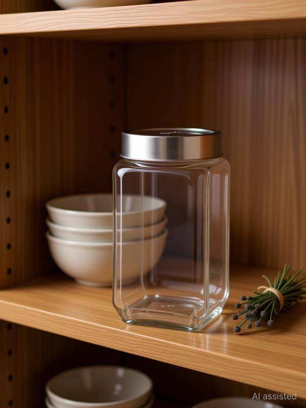 BJIK Glass Utility Container - 1000 ml