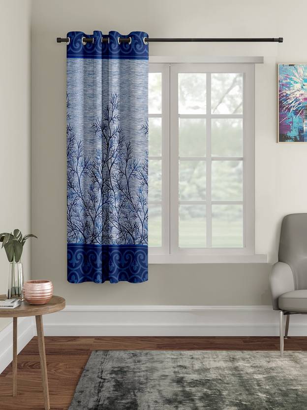 Cortina 150 cm (5 ft) Window Polyester Semi Transparent Curtain Single Curtain
