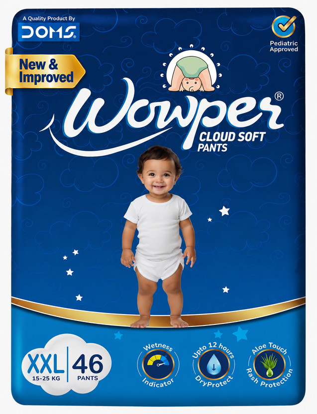 Wowper Super Soft with Aloe Touch Protection Pant Diapers - XXL