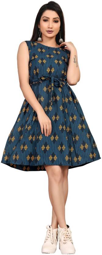 Tozluk Lady Women A-line Dark Green Dress