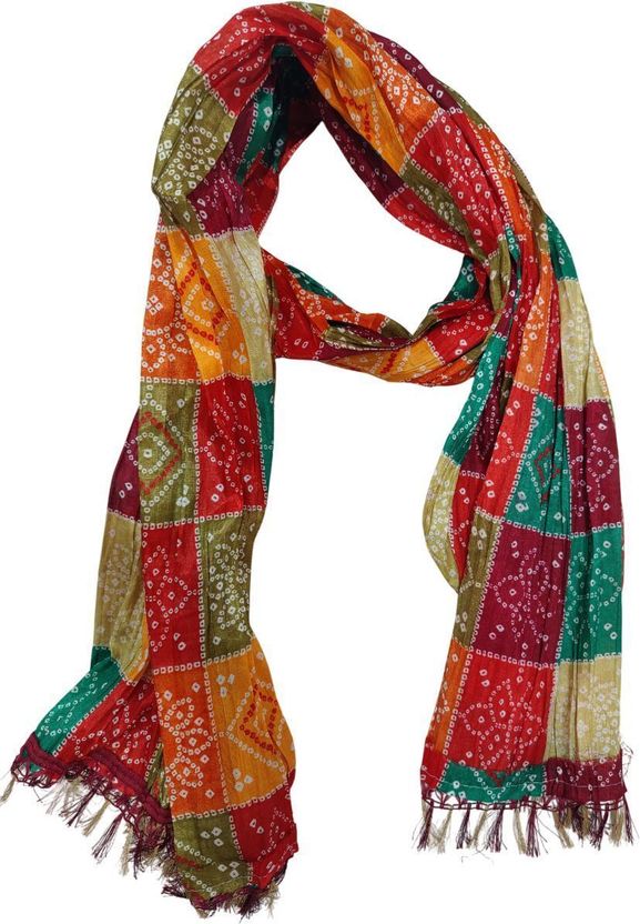 SEVENRIDE Art Silk Multicolor Men Dupatta - Image 1