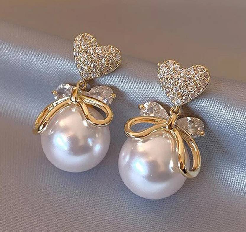 Korean Earrings For Women & Girls /Heart Shape