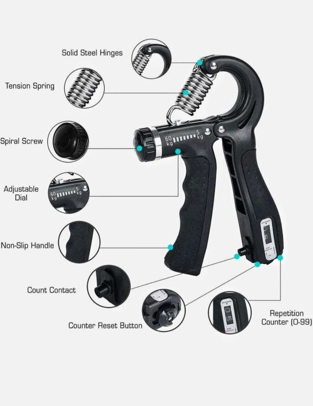 MANROM Adjustable Hand Grip 10-60KG - Image 4