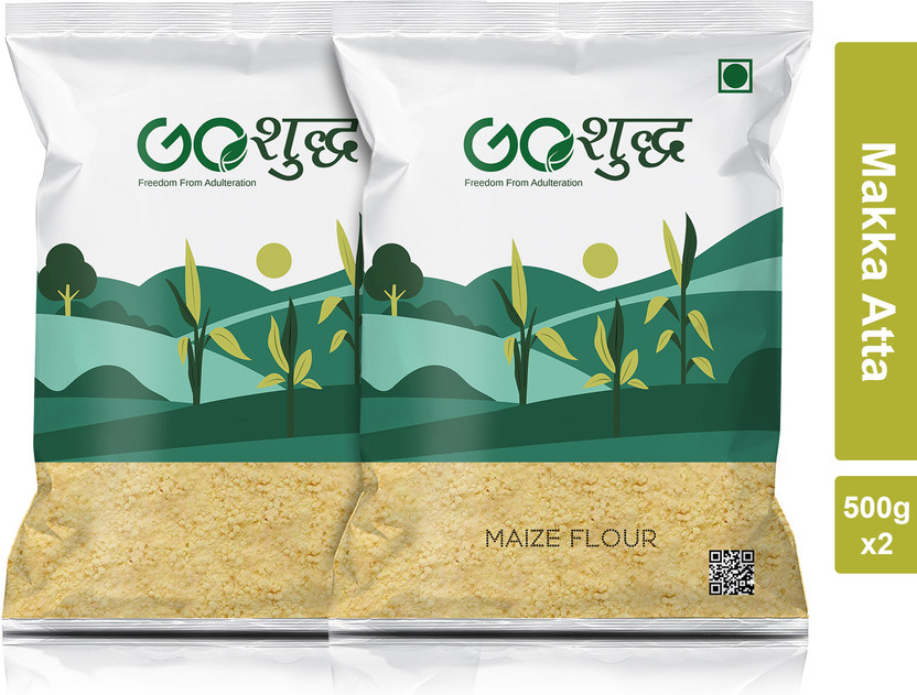 Goshudh Premium Quality Makka Atta (Maize Flour)-500gm