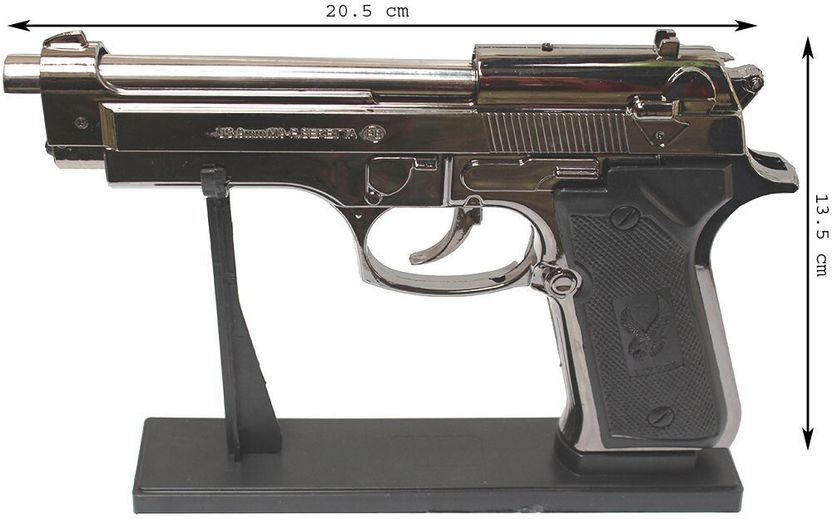 Saros Gun Lighter (Silver, Black) - Image 4