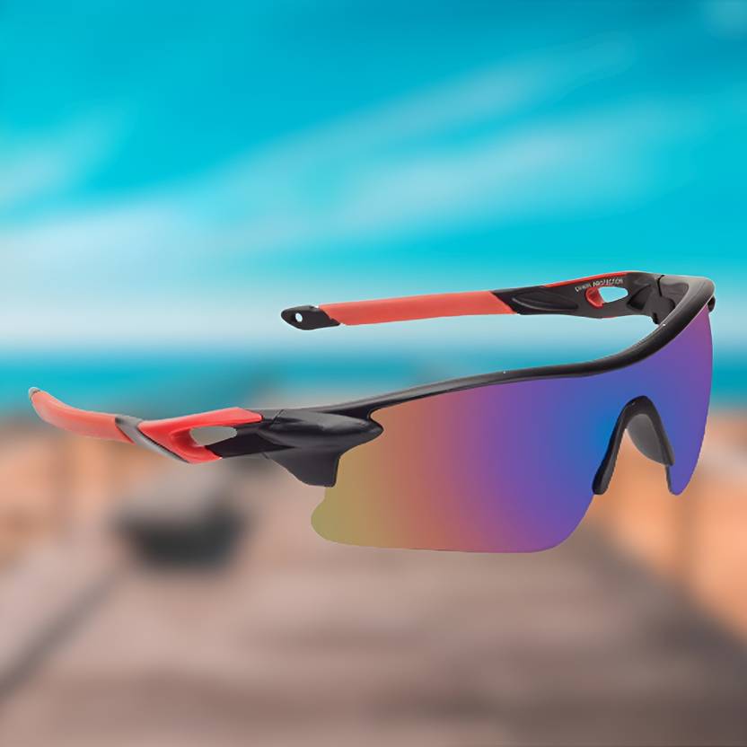 ALDOS Mirrored, Polarized, UV Protection Sports Sunglasses (Free Size) (For Men-Women) Cricket Goggles