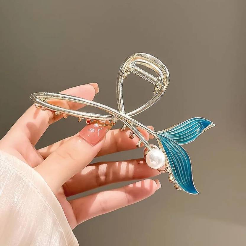 VANYALIFESTYLE Pack of 1 Fishtail Design Metal Hair Clutcher Claw Clip Clutch for Women | party Hair Claw