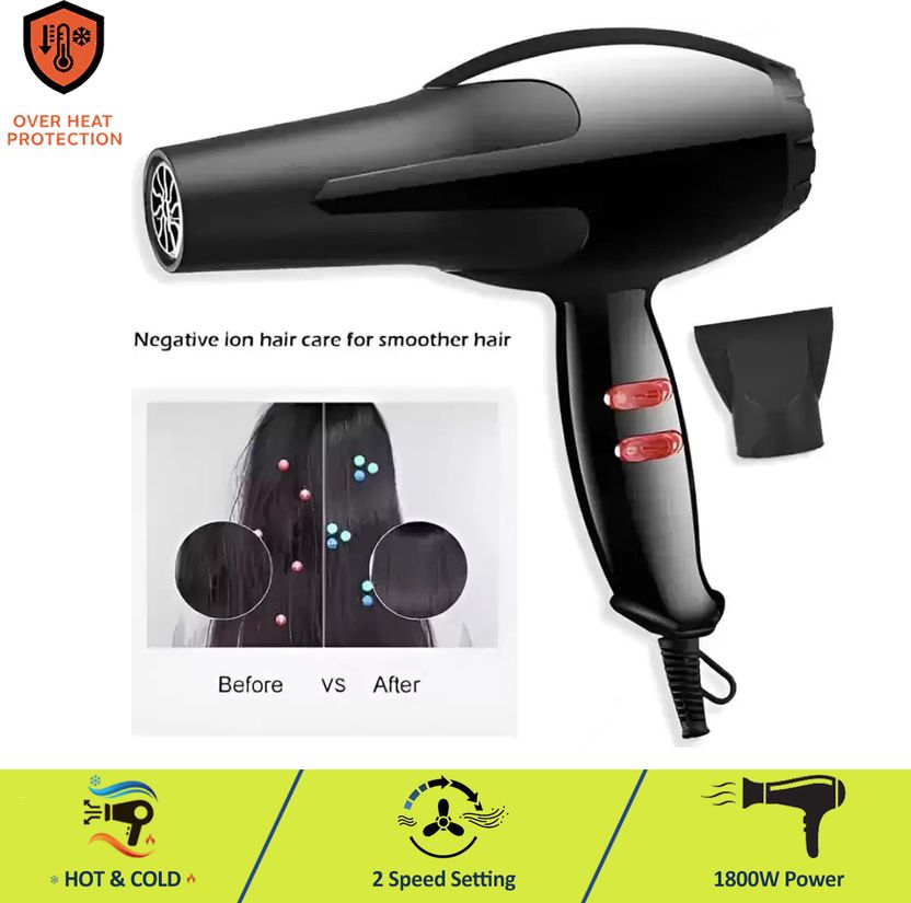 Aubade 1800W Compact Foldable Hair Dryer - Image 1