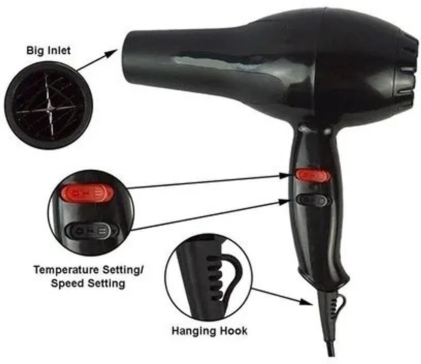 Aubade 1800W Compact Foldable Hair Dryer - Image 5