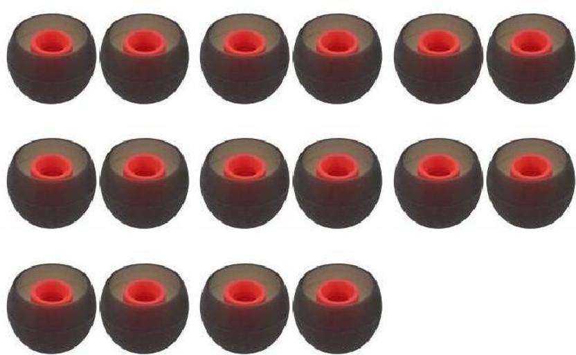 BBS PRO Red 16 pcs Earbuds Rubber earphone tips In The Ear Headphone Cushion