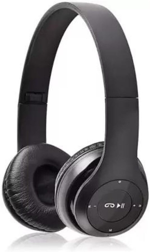 NRJI P47 Bluetooth Headphones with Mic, Stereo,SD Card Support