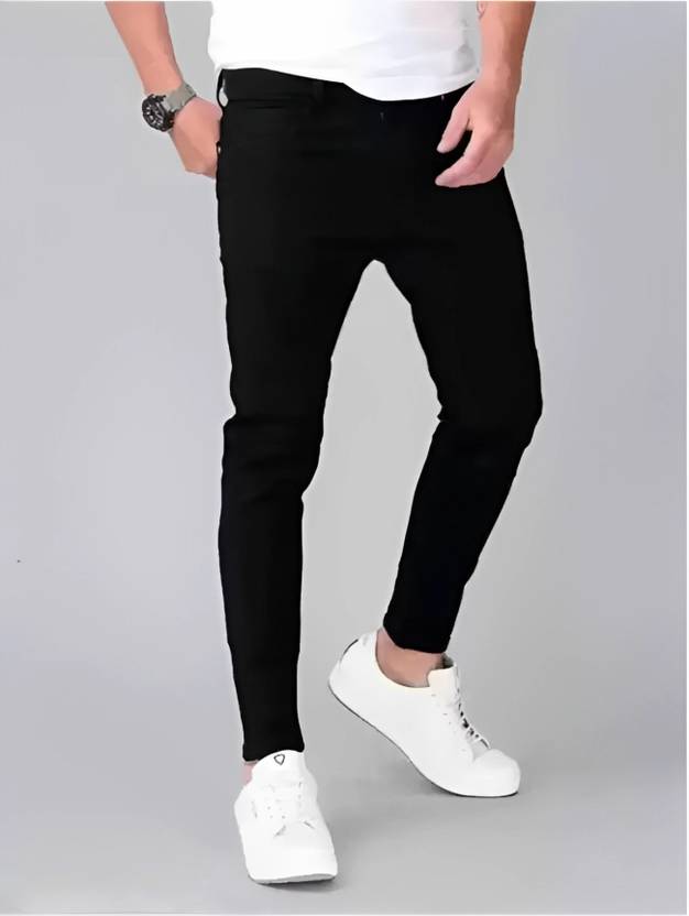 CAMFITS Skinny Men Black Jeans