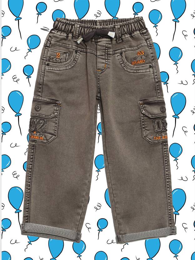 JFR Straight Fit Baby Boys Brown Jeans