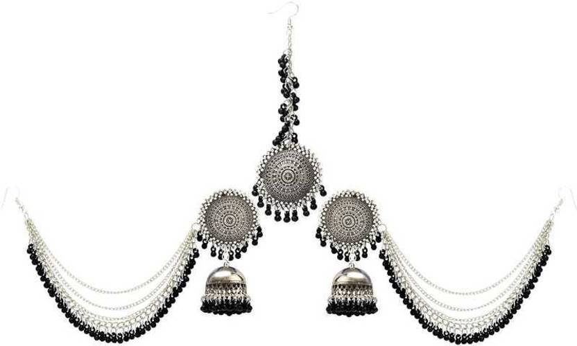 BSINT Alloy Black Silver Black, Silver Jewel Set