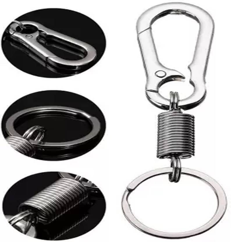 Bodytech Metal Keychain keyring your Home, Office, Car & Bike Keys, Silver key Key Chain