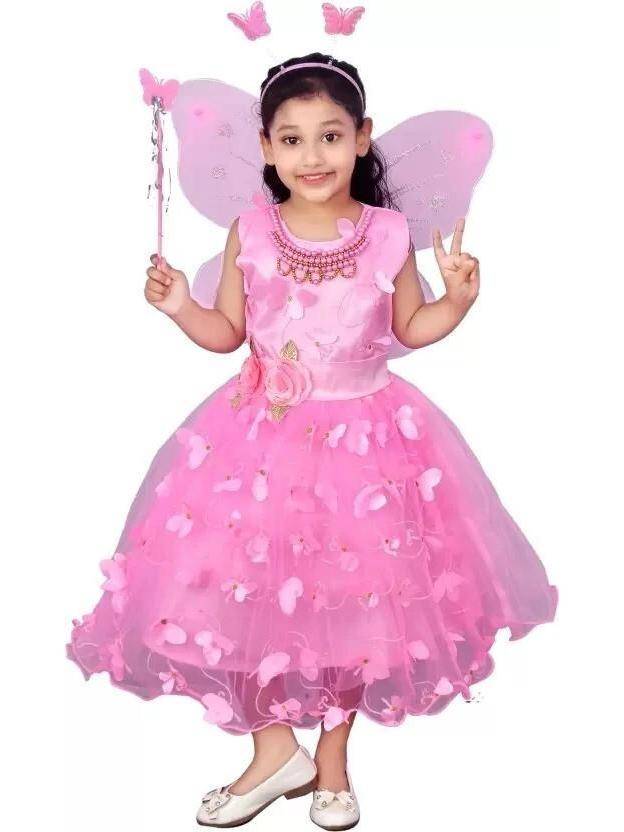 socho samjo Girls Calf Length Casual Dress