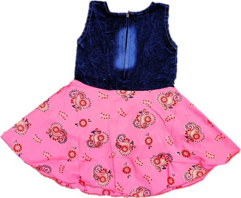 ARUNNA TREND Baby Girls Midi/Knee Length Festive/Wedding Dress