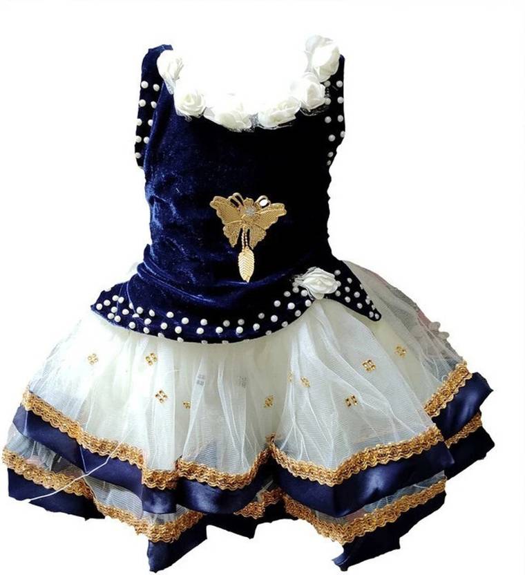 socho samjo Baby Girls Midi/Knee Length Festive/Wedding Dress