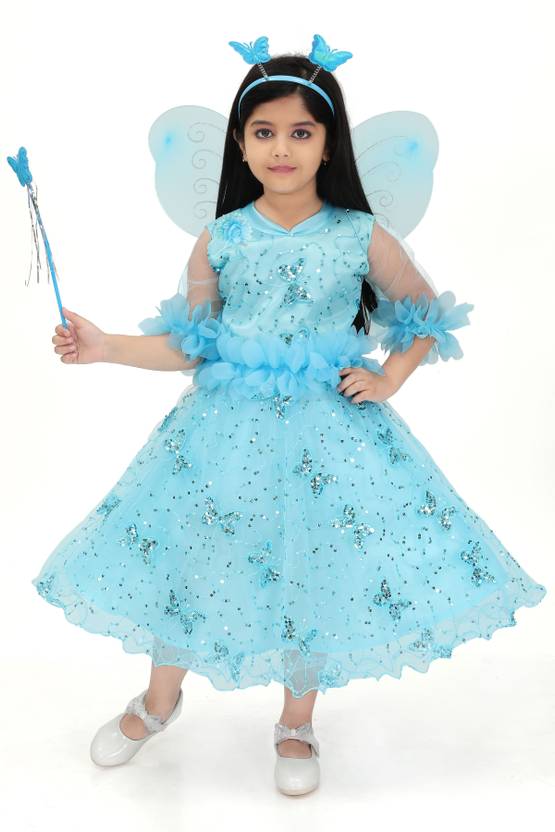 ARUNNA TREND Girls Below Knee Festive/Wedding Dress