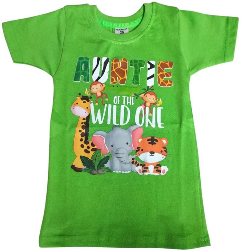 Shakubhar Baby Boys & Baby Girls Printed Cotton Blend Regular T Shirt