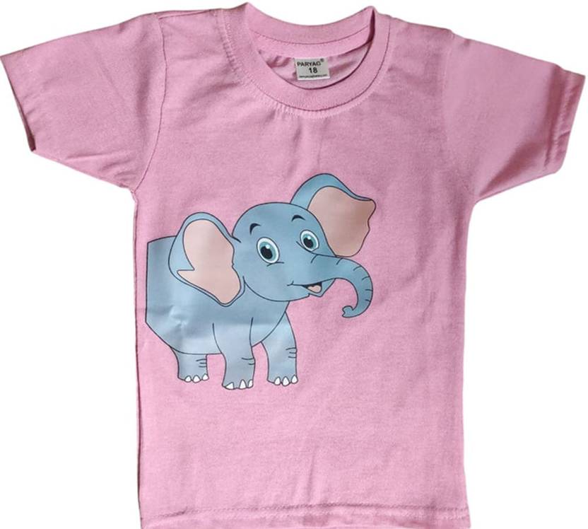 Shakubhar Baby Boys & Baby Girls Printed Cotton Blend Regular T Shirt