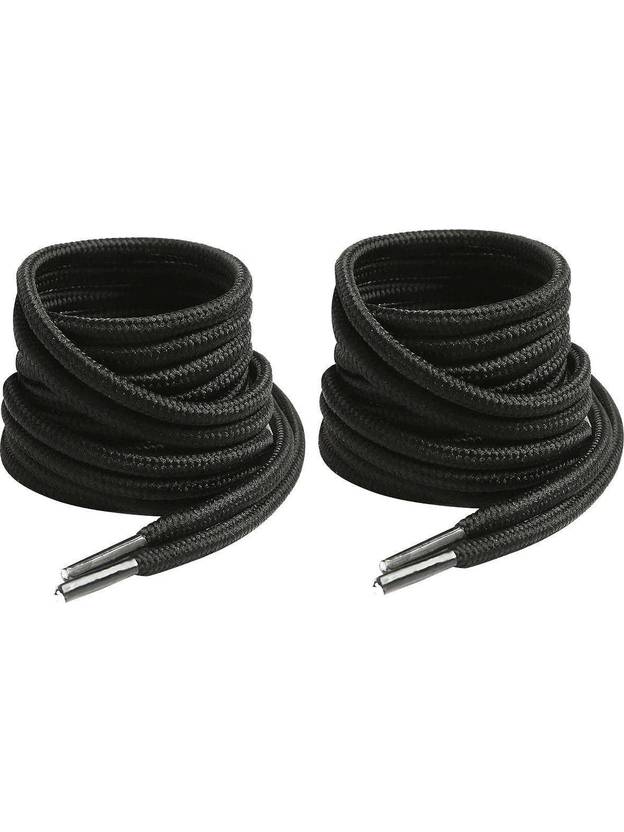 house of common Shoe Laces Round Black 150cm shoe laces for boot sport hiking Black shoes Shoe Lace