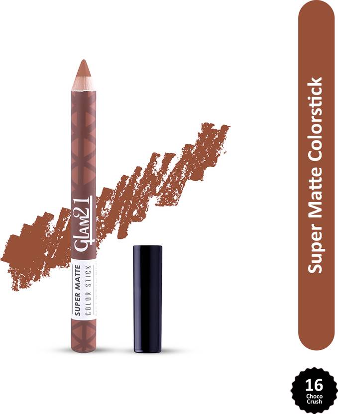 Glam21 Super Matte Colorstick Wooden Lipstick | Long Lasting & Ultra Pigmented