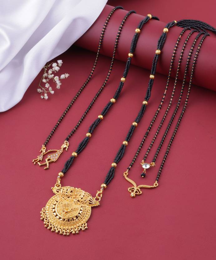 AGASTYA CREATIONS Stylish Mangalsutra Combo – Traditional & Modern Designs for Every Occasion Alloy Mangalsutra