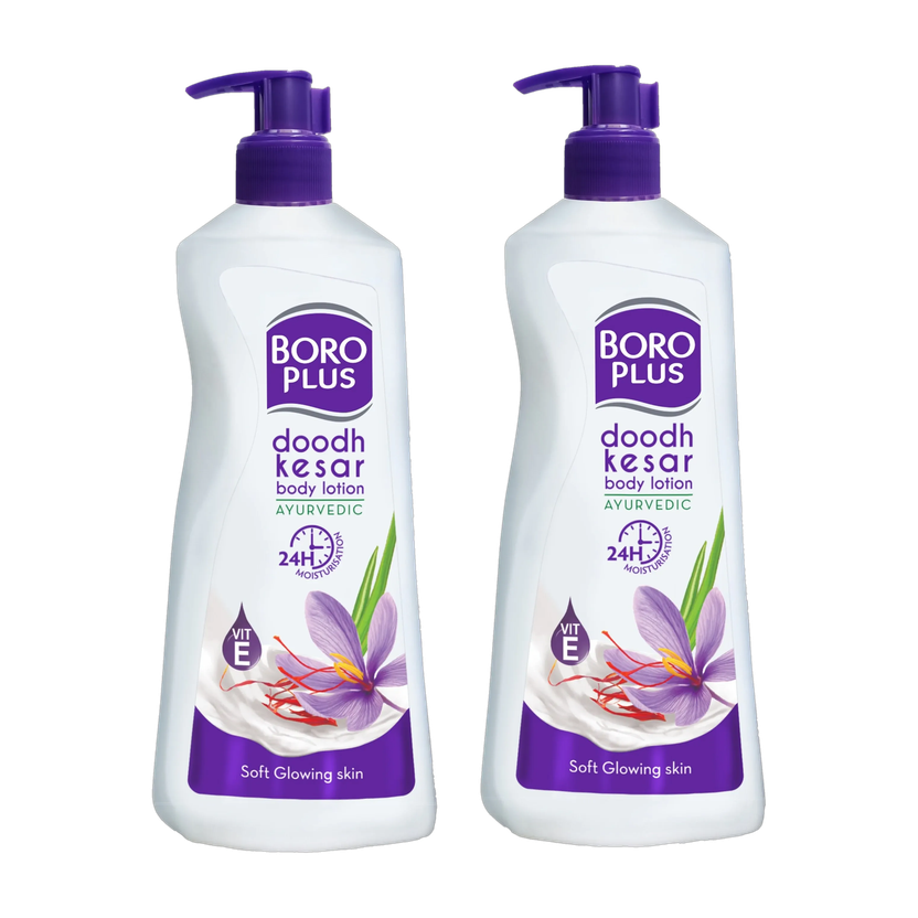 BOROPLUS Doodh Kesar Lotion 400ml - Pack of 2