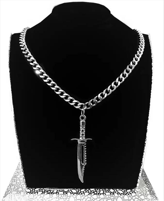 ISUBUCCI Sterling Silver Plated Silver, Stainless Steel Chain Set