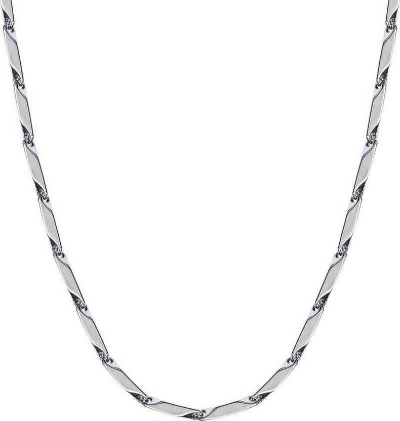 ISUBUCCI Silver Plated Stainless Steel Chain
