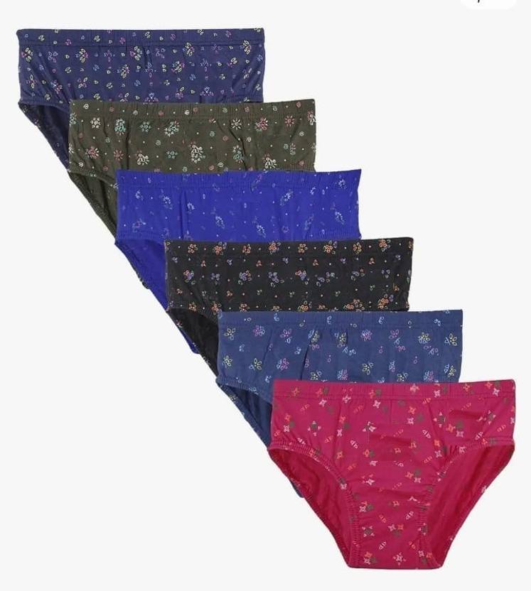 kandira creation Pack of 6 Women Hipster Multicolor Panty