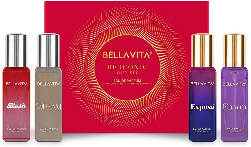 BELLAVITA BE ICONIC Perfume Gift Set Pack of 4 · 20 ml (80 ml total) - Image 1