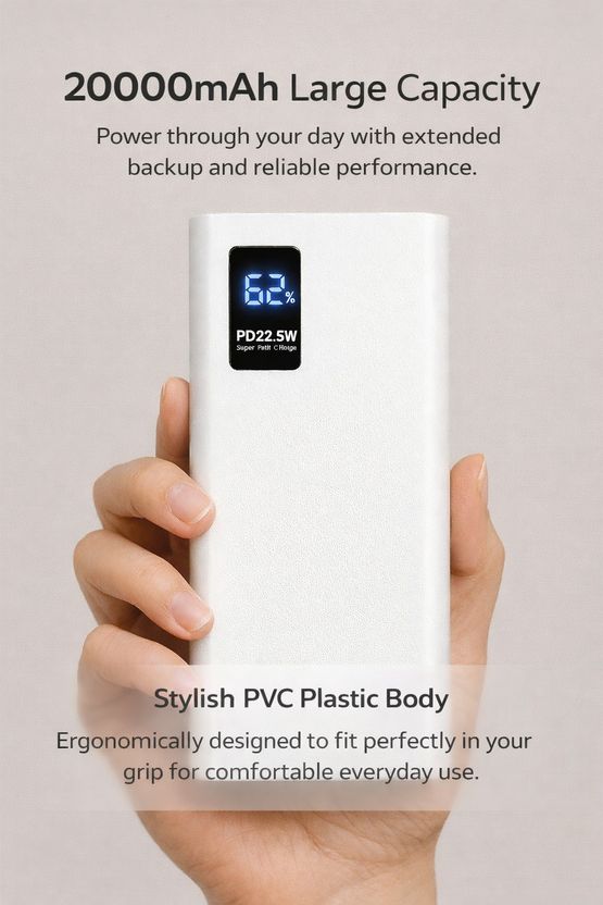 OCEAN MATE 40000 mAh 22W Power Bank White - Image 2