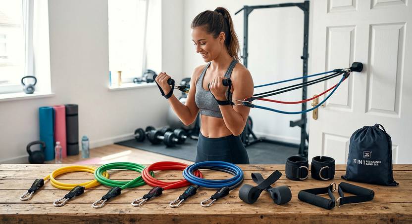 BORCELLE 11 in one resistance band Resistance Tube