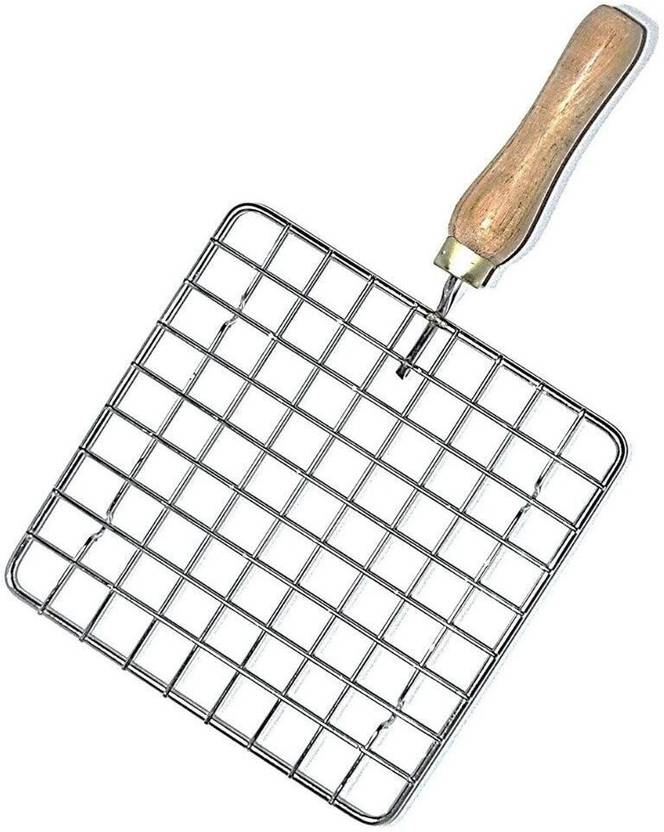 Aveo High Quality Stainless Steel Square Shape 8 inch Roti Jaliq 1 kg Roaster