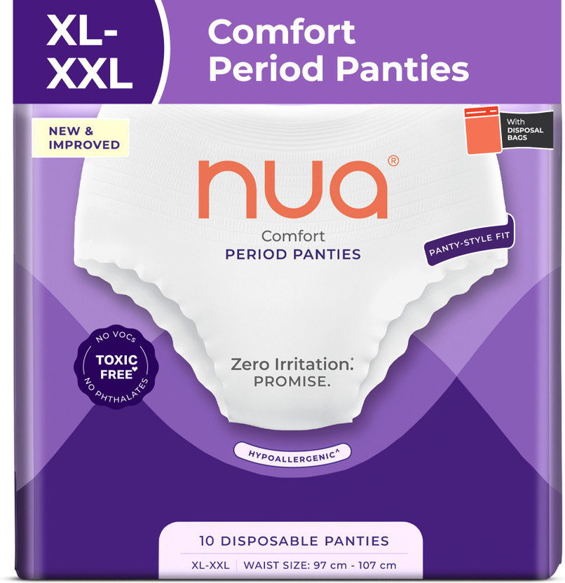 Nua 360° Comfort Disposable Period Panties XL-XXL