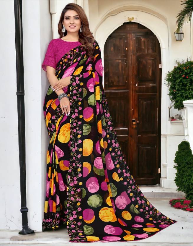 TTH Printed Bollywood Georgette Saree