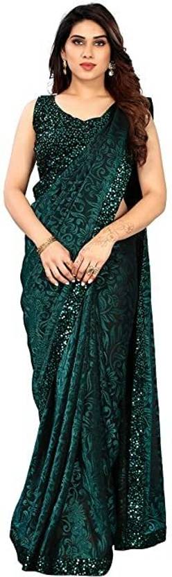 VaidehiStuti Self Design Bollywood Lycra Blend Saree