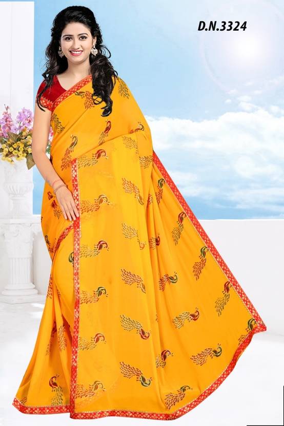 AGV Printed Bollywood Georgette Saree