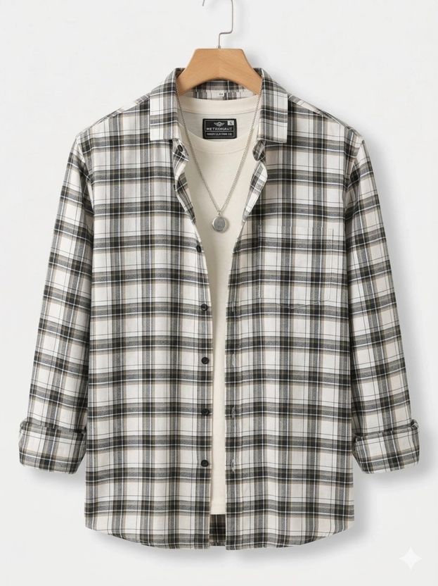 METRONAUT Men Regular Fit Checkered Shirt - Image 1