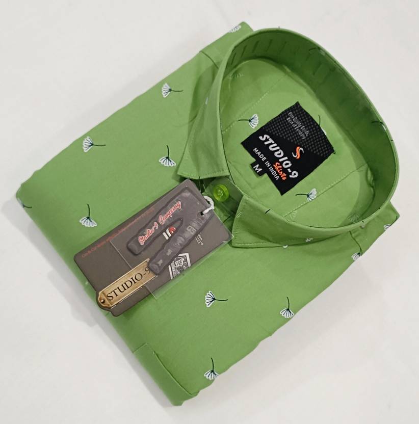 Studio-9 Men Regular Fit Floral Print Spread Collar Casual Shirt