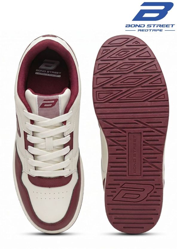 Bond Street Men's Casual Sneakers Red - Image 5