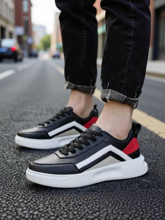 Xylus Casuals For Men (White, Grey) - Image 10