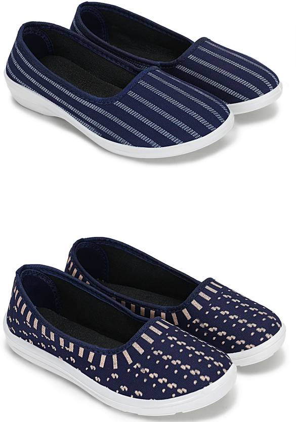 ASTETIK 4 U Women ASTETIK 4U Stylish & Trendy Women Sports Shoes Pack of 2 Bellies Sandal