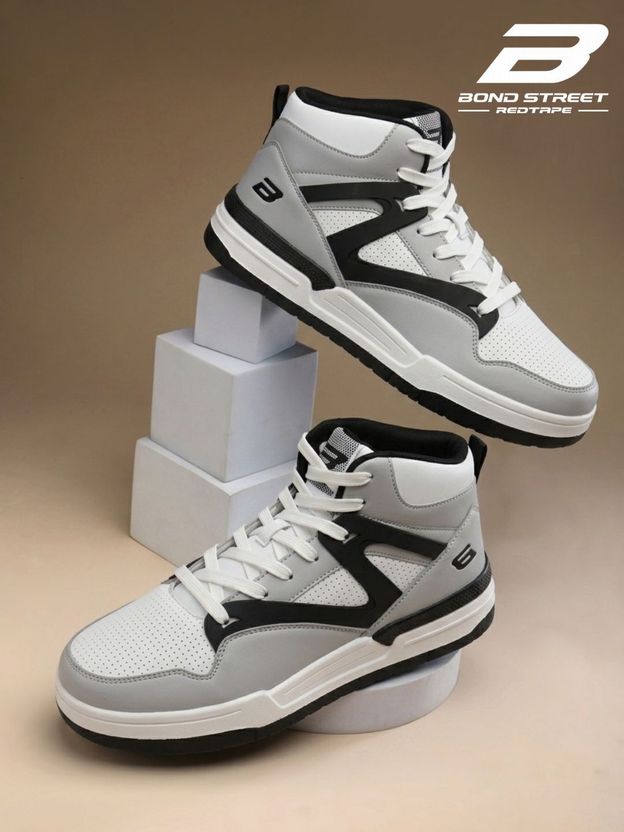 Bond Street By Red Tape Men White Green Sneakers Size 10 - Image 8