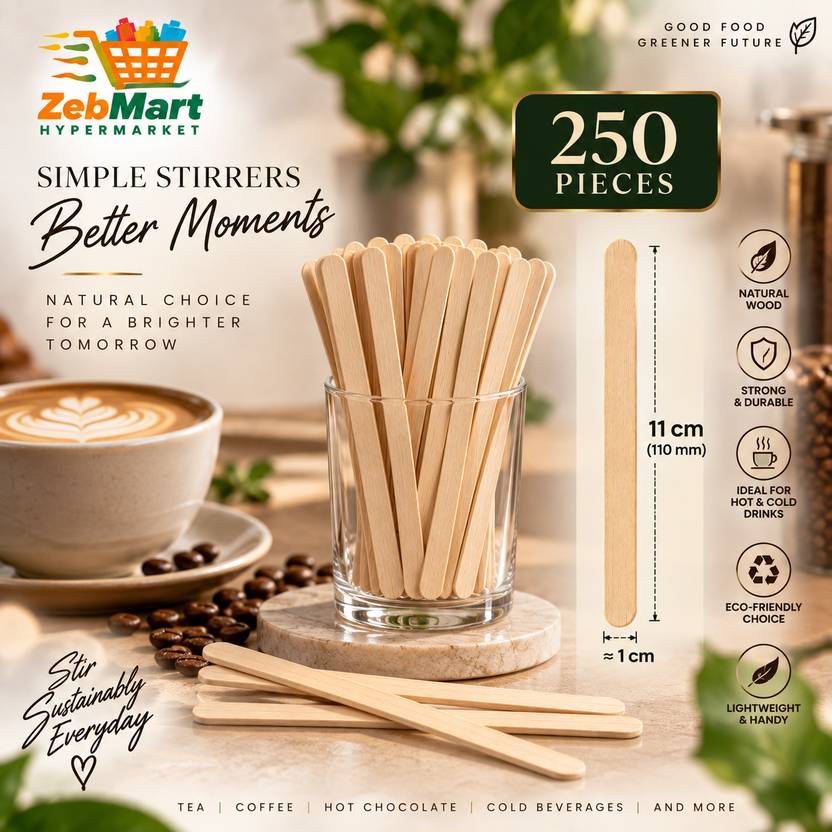 Zebmart High Quality Wooden 11 cm Stirrer