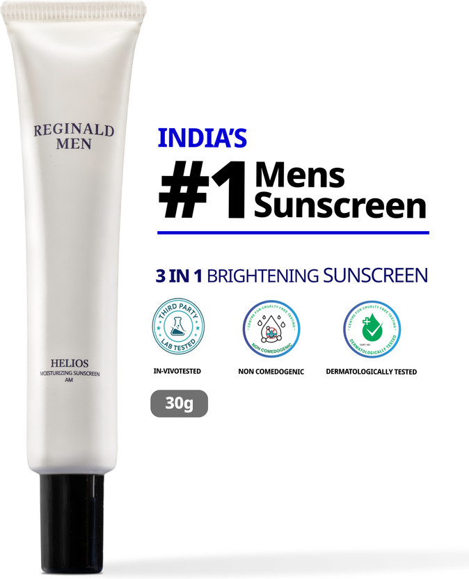 Reginald Men Sunscreen - SPF SPF 50+ PA++++ Helios Moisturising with 11 Actives Combo - Price in India, Buy Reginald Men Sunscreen - SPF SPF 50+ PA++++ Helios Moisturising with 11 Actives Combo Online In India, Reviews, Ratings & Features